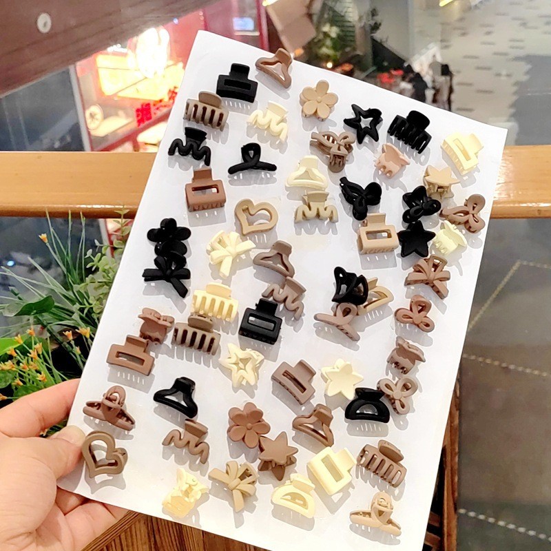 혼합 커피 컬러 혼합 머리 2.5cm [반투명] 싱글