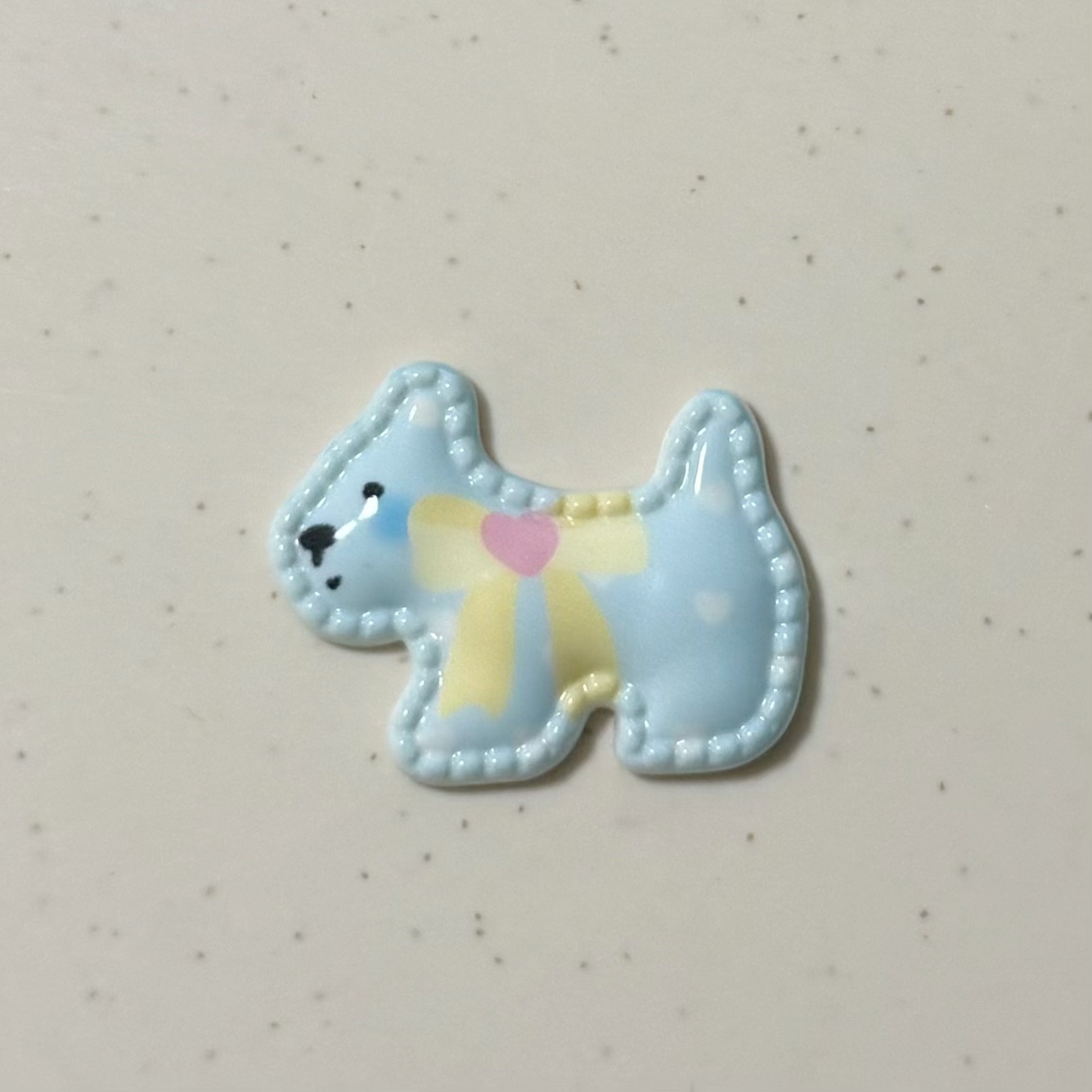 프린트 강아지 [밀크 블루와 옐로우 나비넥타이]
