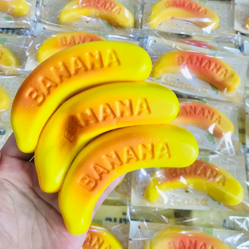 Банановый медленный отскок щипнуть музыку декомпрессионная игрушка маленькая красная книга через границу Sugar Squishy