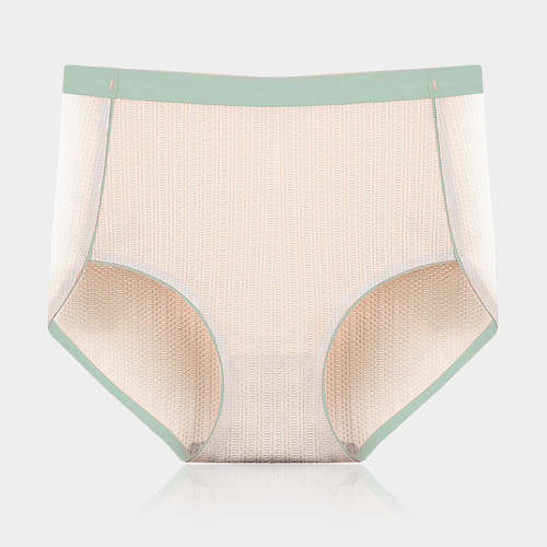 Independent package] High-waisted seamless pure cotton underwear, tummy control, butt lifting, contrasting color, non-leg tightening, antibacterial cotton women's briefs