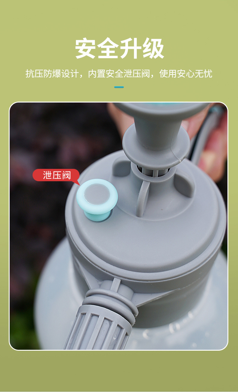 Special Cleaning Glass Superfine Fog Household Spray Kettle 3L Car Wash Pa Pot Flower Watering Gardening Spray Head with Measuring Cup
