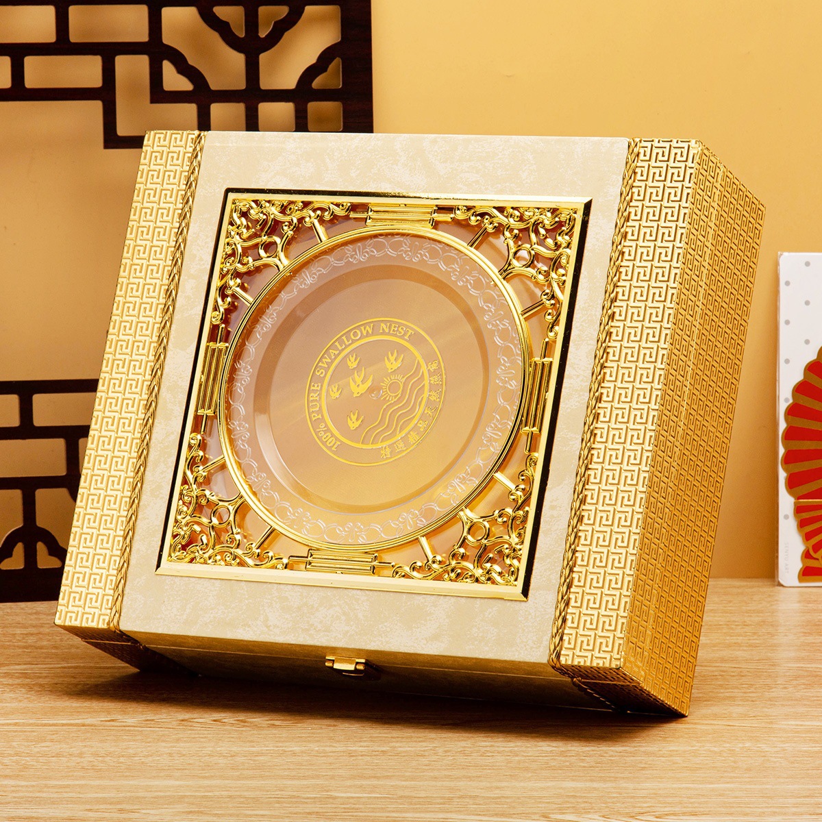 新款燕窩包裝盒100克250克蟲草空盒子禮盒天然燕窩禮品盒木盒