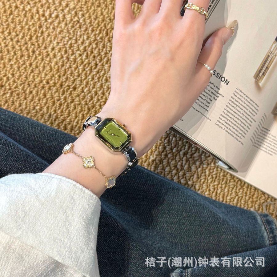 Scottie詩高迪9610h小方糖軽豪華女性サラリーマンビジネスファッション角型石英腕時計