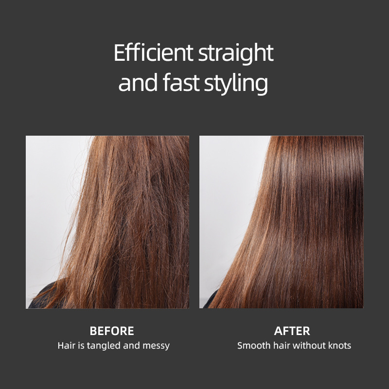 New multi-functional temperature regulating straightener, fluffy comb conditioner, straight hair_voghion.com