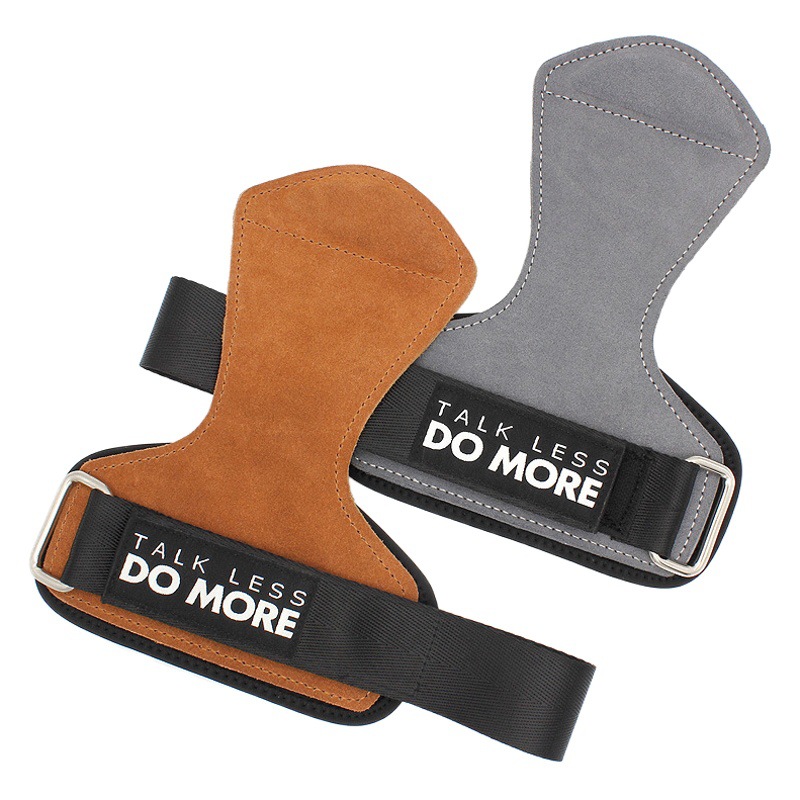 Protección de la palma de la piel de vaca resistente al desgaste antideslizante equipo de protección de la muñeca fitness levantamiento de pesas cinturón de refuerzo tirón duro pull-up protección de la palma