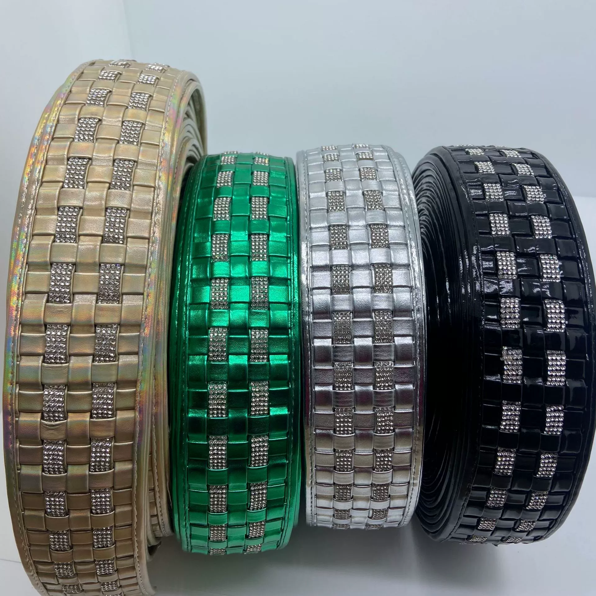 Кроссовая плетеная с длинными квадратными бриллиантами 5,5 см Классический верх с цветными сандалиями сандалии тапочки аксессуары