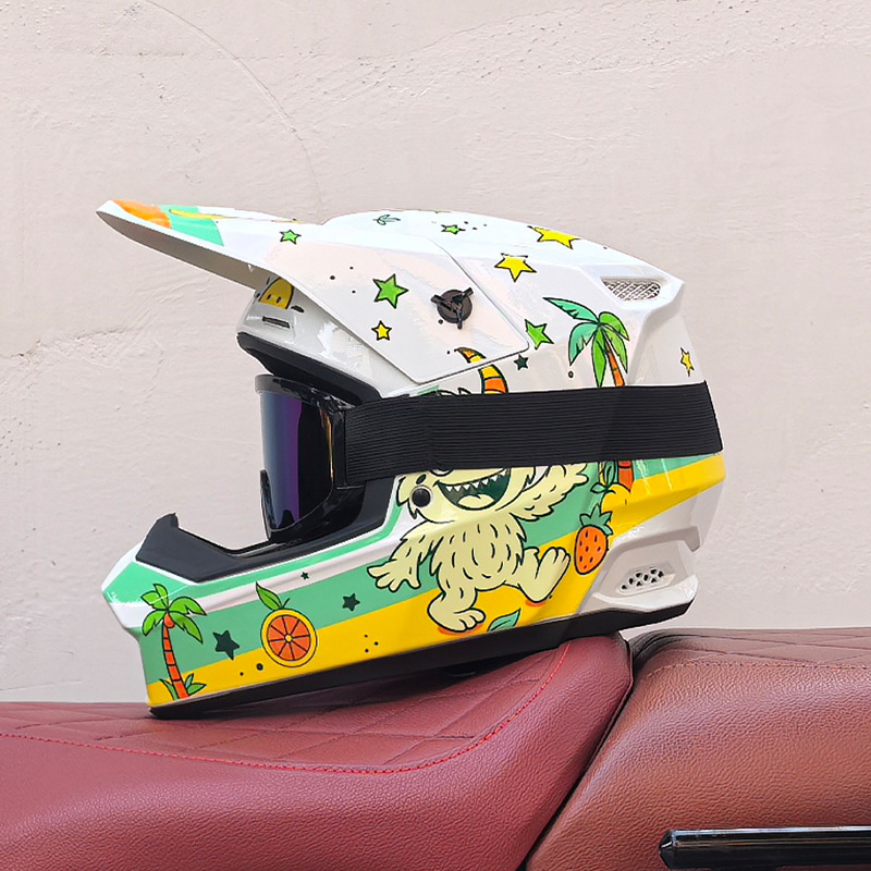 Orz Cross-border todoterreno casco de tres piezas descenso de velocidad carretera forestal bicicleta de montaña casco completo casco de seguridad desmontable juvenil