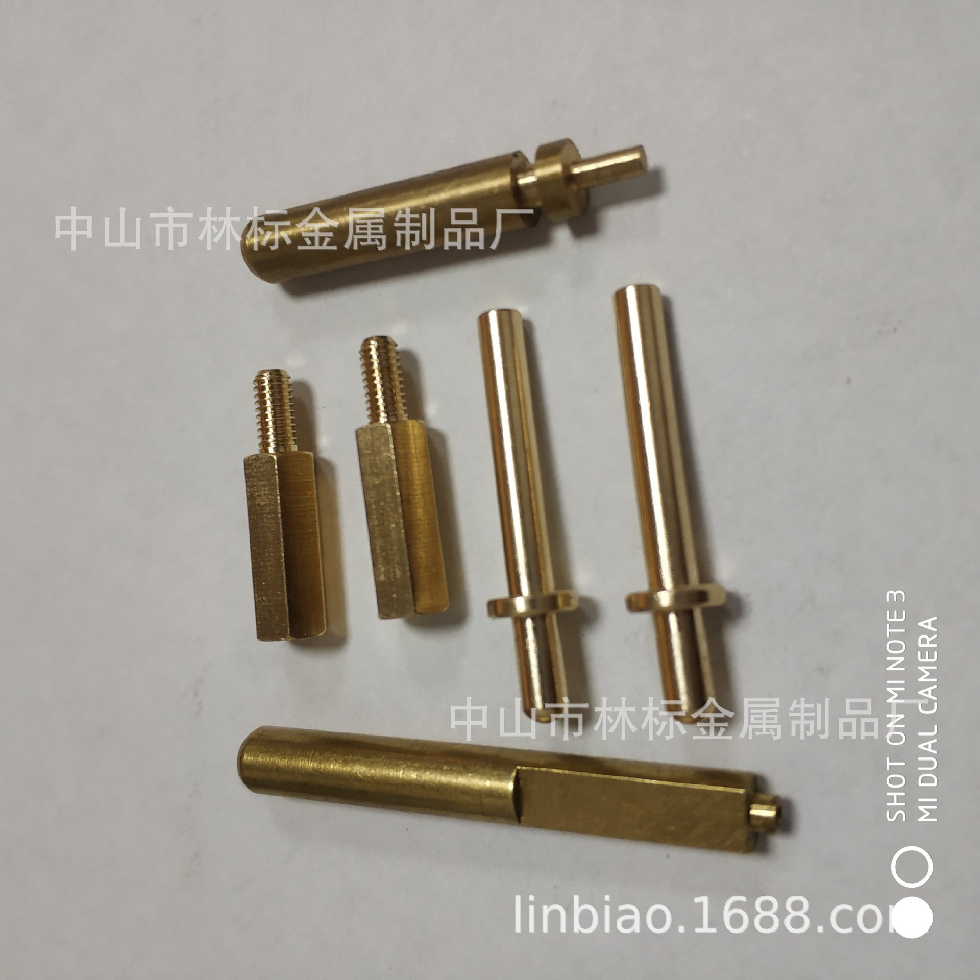 铣床扁六角园铜柱黄铜车件螺丝柱五金配件加工精密车削车床CNC