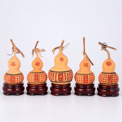 天然葫芦图案雕刻工艺小葫芦摆件批发手捻葫芦旋转雕刻摆件文玩