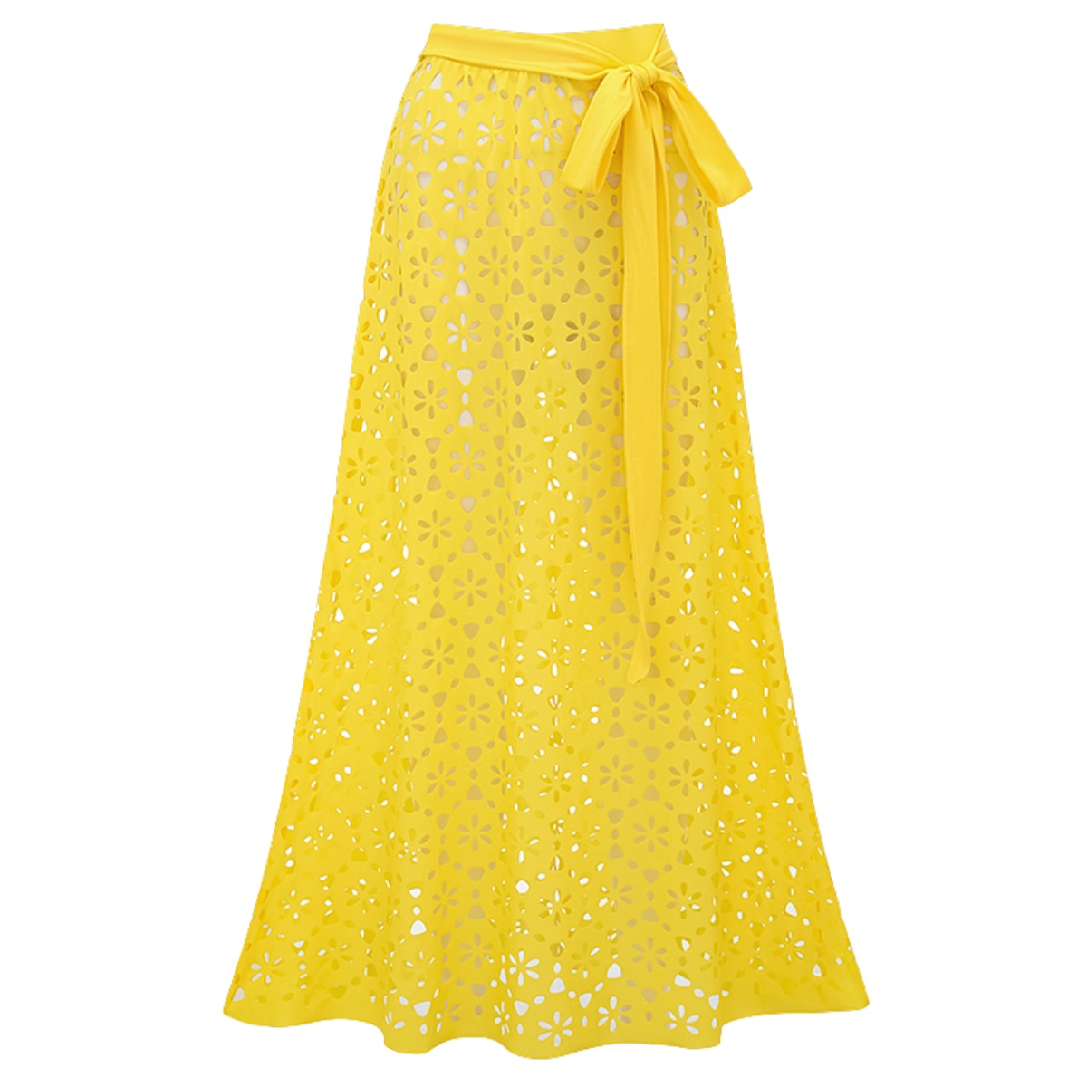2025 traje de baño europeo y americano nuevo traje de baño amarillo hueco de alta gama estilo explosivo transfronterizo femenino 25340