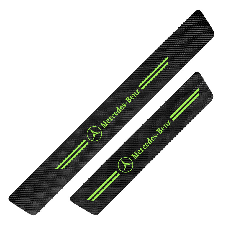 Kit Adesivo de Carbono de Soleira de Porta de Carro