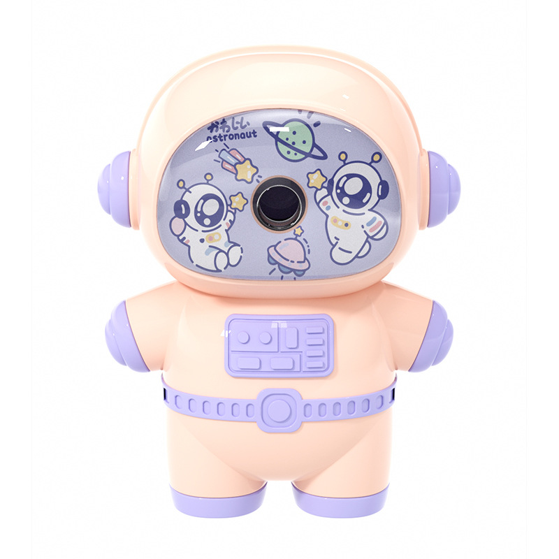 7860 astronauta cuchillo de lápiz mano rotación cuchillo de lápiz para el día de la infancia regalo afilador de lápiz al por mayor