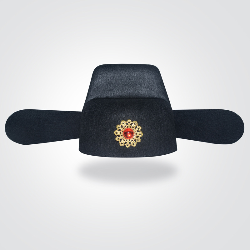 官帽财神帽状元帽宋朝明朝帽子乌纱帽龙帽影楼摄影道具书生秀才帽