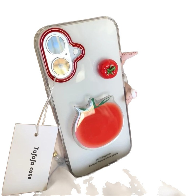 单层红框标签适用iphone16pomax苹果15pr手机壳14新款13卡通12|undefined