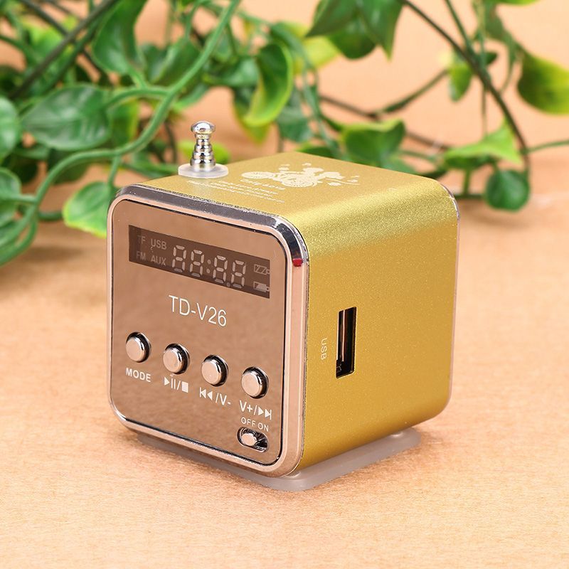 TD-V26 カードスピーカーラジオ U ディスクポータブルミニスピーカーウォークマン mp3 携帯電話サブウーファー|undefined