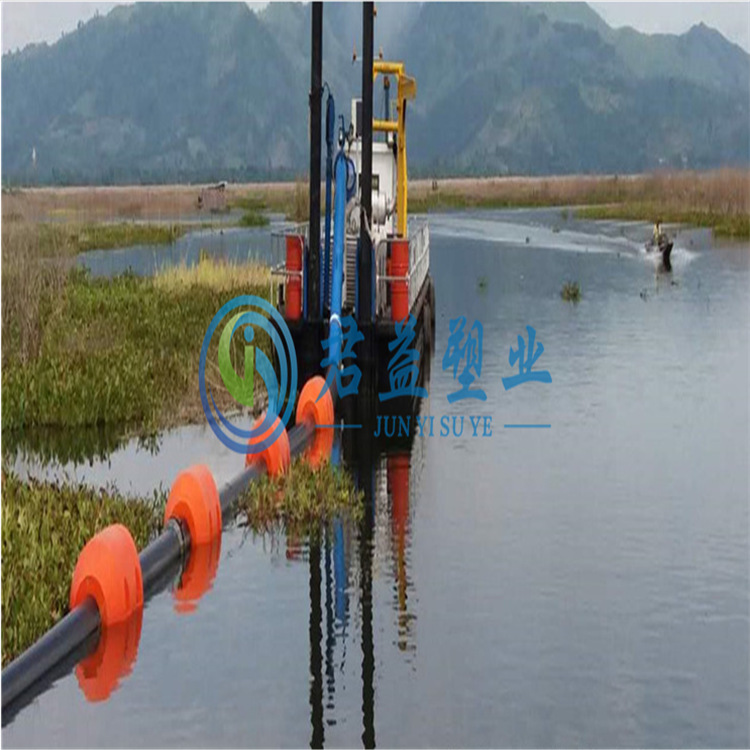 供应孔径400夹管浮筒 1.1米夹管浮体 大孔径PE管道浮筒