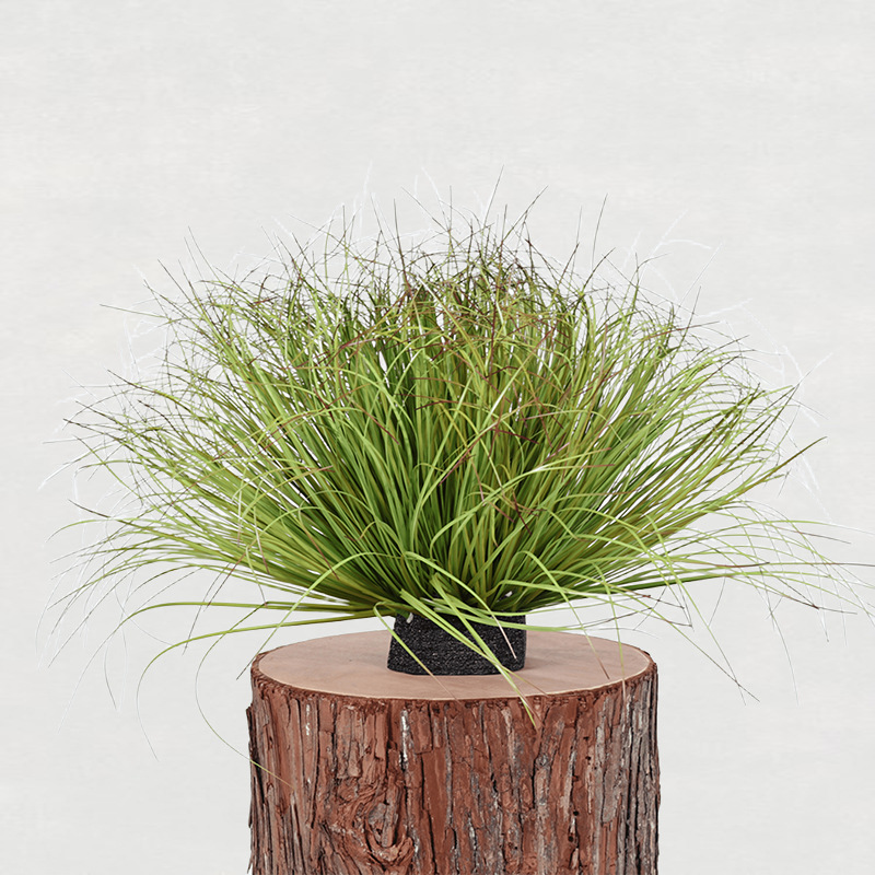 Simulación de espadaña hierba de junco falsa decoración del hogar interior accesorios de fotografía hierba falsa pajar paisaje de plantación verde falsa