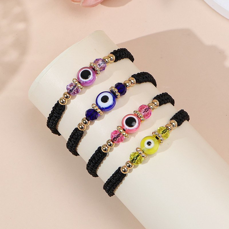 Cross-Border Hot-Selling Turkish Evil Eye Braided Bracelet Adjustable Black String Evil Eye Bracelet Ethnic Style Good Luck Jewelry Cross-Border Hot-Selling Turkish Evil Eye Braided Bracelet Adjustable Black String Evil Eye Bracelet Ethnic Style Good Luck Jewelry