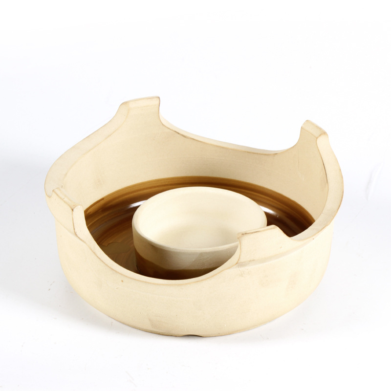 Clay pot sand stove alcohol burner barbecue stove, clay shallow bowl household commercial edge stove roast meat stew soup shallow bowl