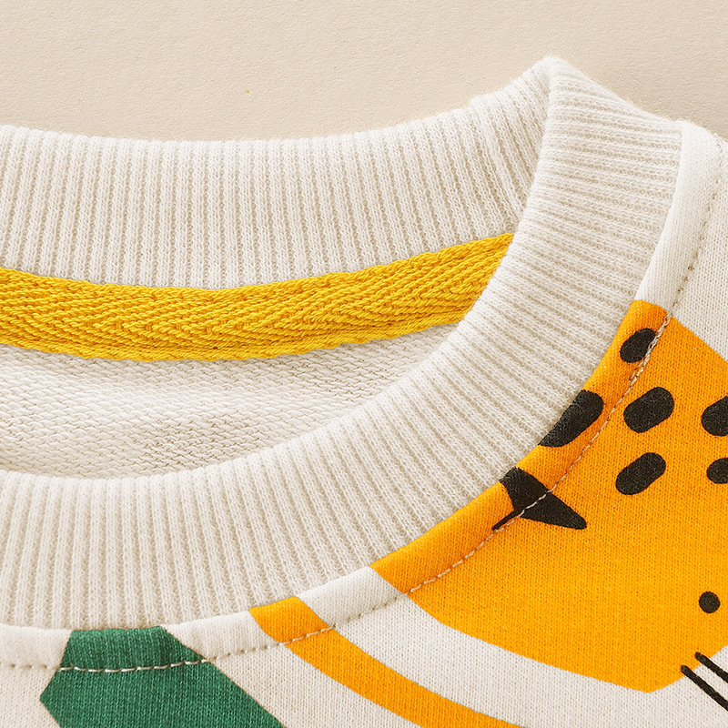 Sudadera Infantil Otoño 2026, Estilo Europeo y Americano, Cuello Redondo, Manga Larga, para Niños, Venta al Por Mayor