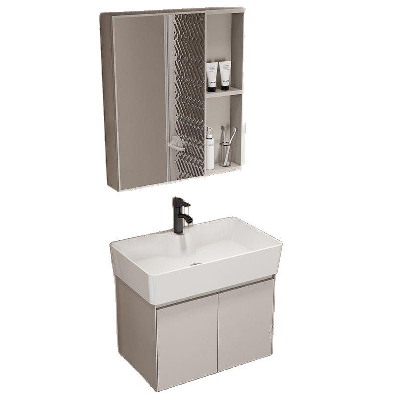 lavabo de casa pequeña combinación de gabinete de baño de aire crema de abeja de pan de cerámica integral gabinete de lavabo de baño