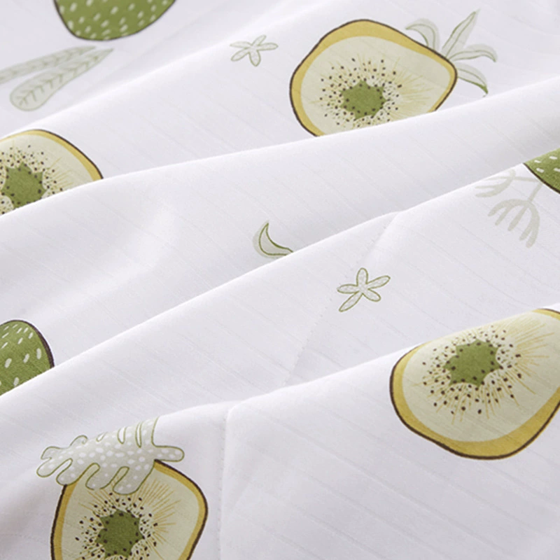Тунсянцинь Qinyue Home Textile летнее прохладное одеяло Тюссар Шёлковая начинка кондиционер одеяло хлопковая печать ткань Киви AB стиль