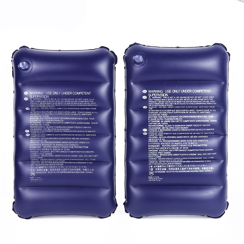 Al aire libre camping cuadrado engrosado almohada de viaje almohada inflable almohada de playa almohada de cuero 85g pvc cojín de cintura