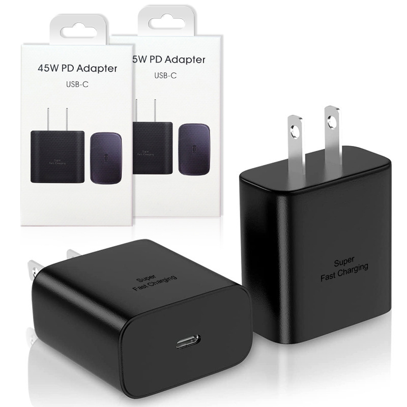 Fast Charger Pd USB C 45W Type-C Mobile Fast Adapter for Samsung Mobile Phones