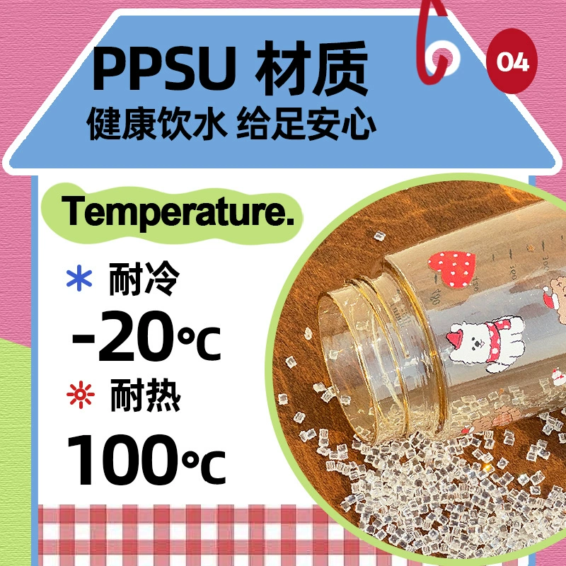 Кубок для воды из PPSU, для беременных женщин, термостойрый стакан с соломинкой на лето, для взрослых, с мерной шкалой, можно пить лёжа, детская кружка