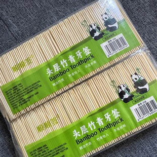 265 Pieces/Pack Manufacturer Wholesale Disposable Bagged Fruit Picks for Home Use, Hotel, Supermarket Strips of Bamboo Toothpicks