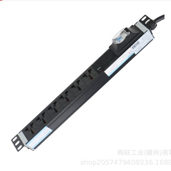 Gowang 32A high power pdu8000W multi-use hole lightning protection cabinet socket industrial plug-in wiring industrial lightning protection