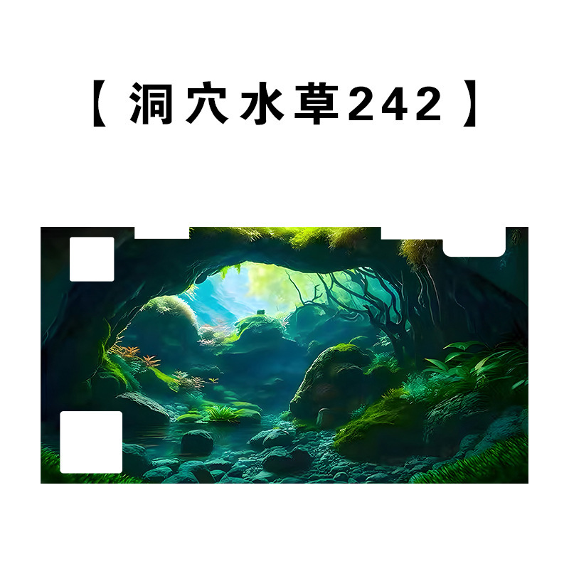 适用小米鱼缸背景板风景造景装饰阳光海底系列鱼缸墙防水环保高清|undefined