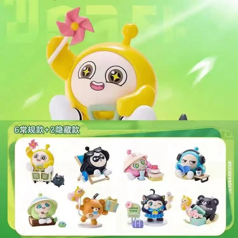 エッグボーイパーティー一緒にピクニックシリーズフィギュアブラインドボックス人気の子供のおもちゃフィギュア人形デスクトップ装飾品|undefined