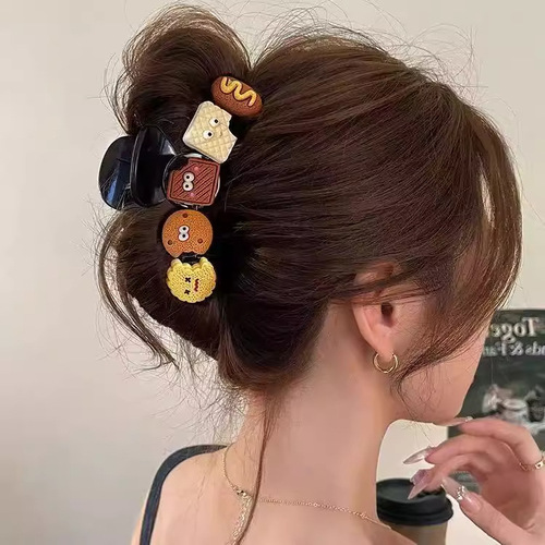 Korean Dongdaemun Shark Claw Clip 2025 Hairpin Women's Updo Back-of-the-Head Hairpin High-end Style Hair Accessories Headwear