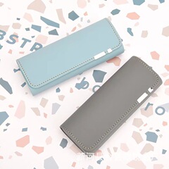 メーカー卸売メガネケース、新しい革製ファッショナブルな近視用高級手作りメガネケース、ロゴ印刷可能、在庫あり
