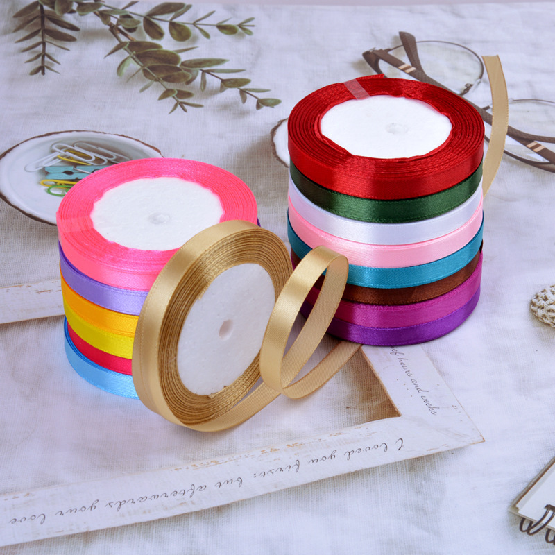 Factory supply 1cm polyester ribbon ribbon Ribbon gift box packaging candy box bow ribbon wholesale