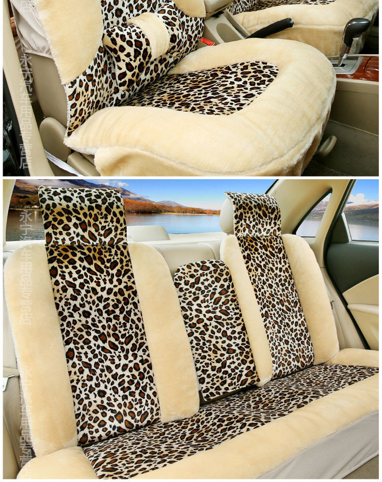 L5U Winter Plush Car Cushion Car Cushion Seat Cover Down Full Enclosing Seat Cover Warm Seat Cushion Supplies