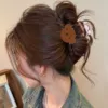 Brown big crab pin, with little bears
