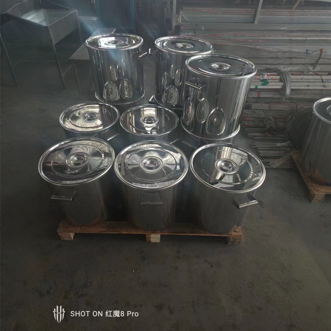 厂家直销 无尘净化 SUS316L 不锈钢桶 制药 化工 食品 加厚 双耳