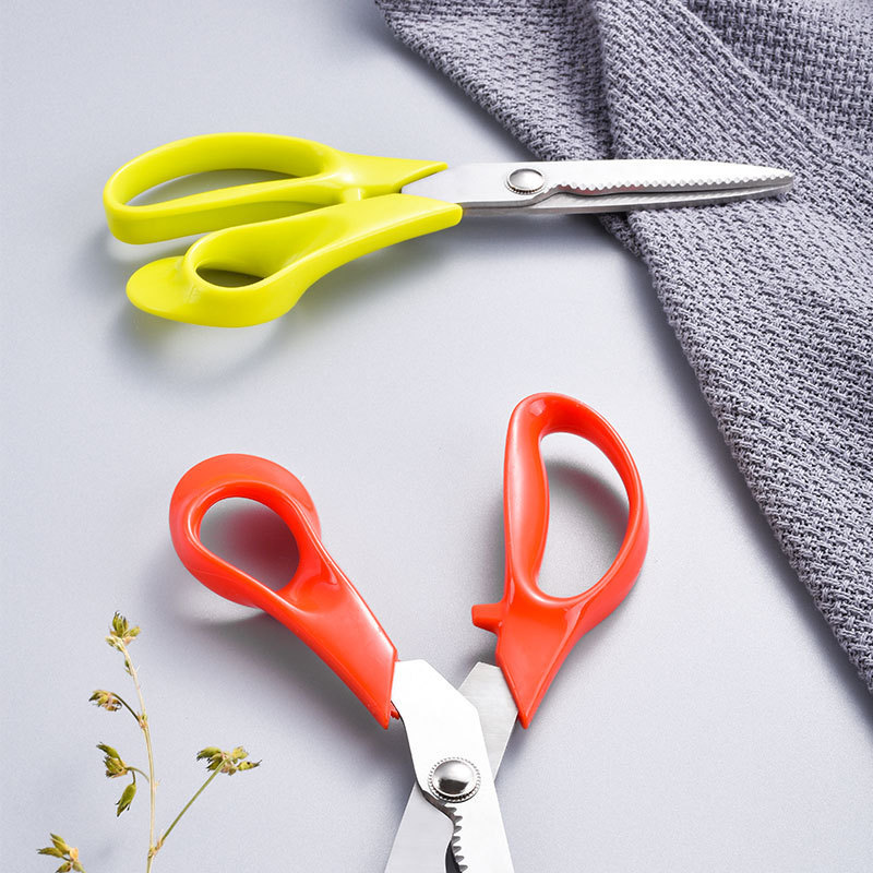 Acero inoxidable herramientas de cocina doméstica tijeras de alimentos potentes ondas engranajes tijeras de hueso de pollo tijeras domésticas multifuncionales