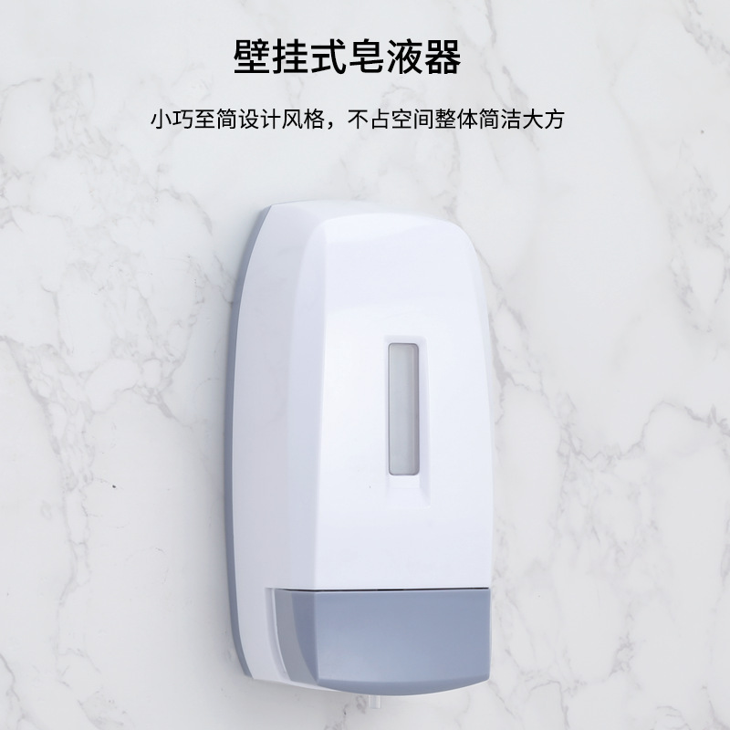 メーカー供給ホテルシャンプーとシャワーハンドソープボックス 500 ミリリットル手動プレス壁掛けプラスチックソープディスペンサー|undefined