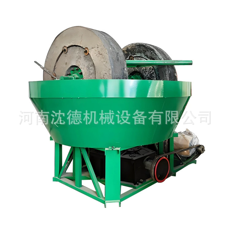 Машина для влажной дробилки золота, машина для влажной дробилки золота с двумя колесами для тонкого измельчения минералов, машина для влажной дробилки золотой руды, измельчитель