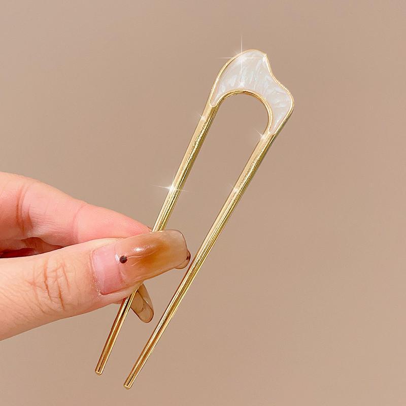 Horquilla en forma de U de alta calidad para mujer, horquilla para el cabello de todo fósforo diaria, horquilla para el cabello de la moda coreana, tocado, accesorios para el cabello con peine