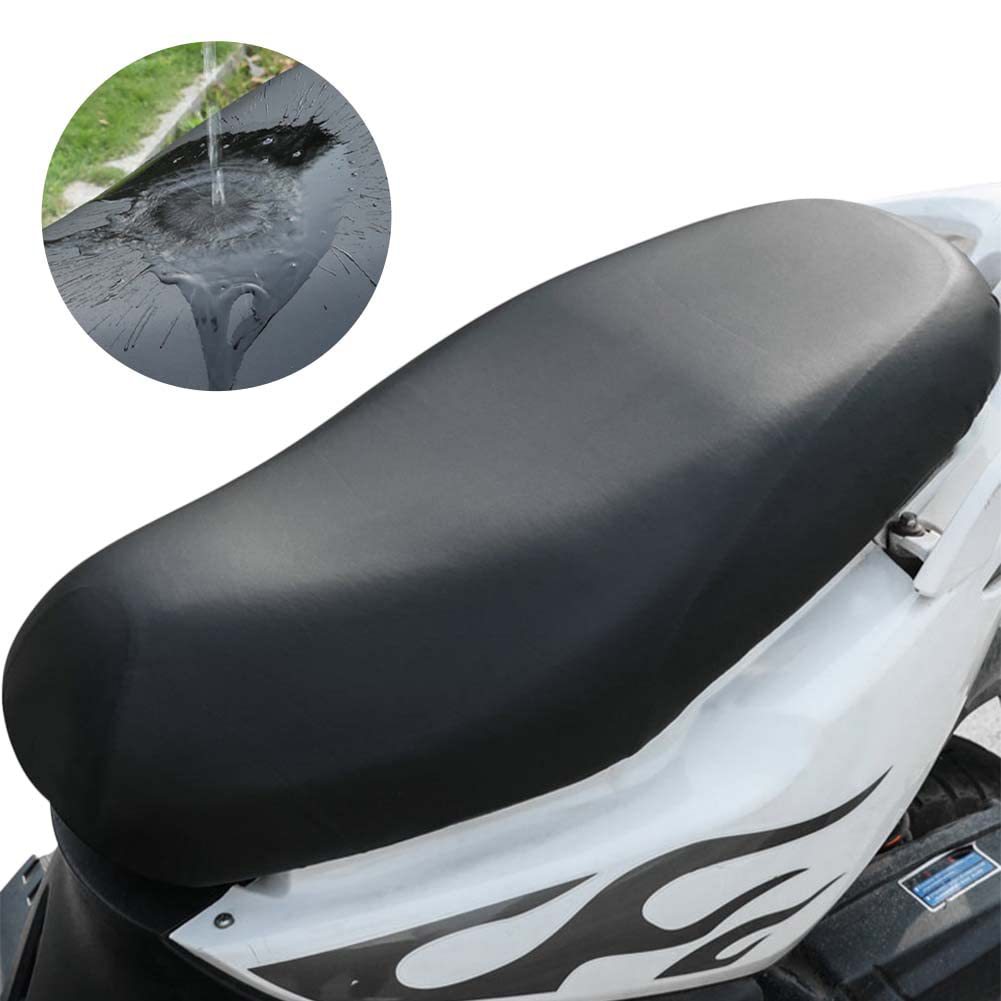 Waterproof and Sun-Proof Universal Motorcycle Seat Cover Pu Leather L Size Waterproof and Breathable