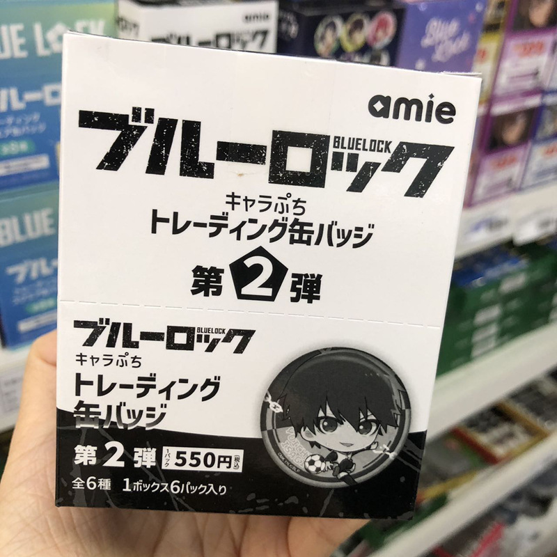 블루 프리즌 Q 버전 축구 캐릭터 두 번째 총알 배지 [6개/박스]