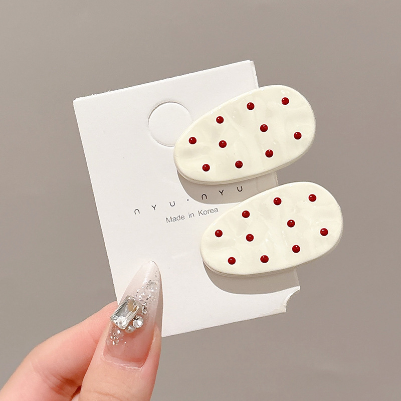 La nueva horquilla de dopamina rosa, la horquilla de flequillo lateral de alta calidad, los accesorios para el cabello de principios de primavera dulces y lindos, la pinza lateral de todo fósforo