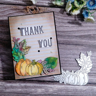 Thanksgiving Handbook Decoration Pumpkin Border Metal Carbon Steel Knife Mold Etching Cutting Embossing Knife Mold Cross-Border Delivery