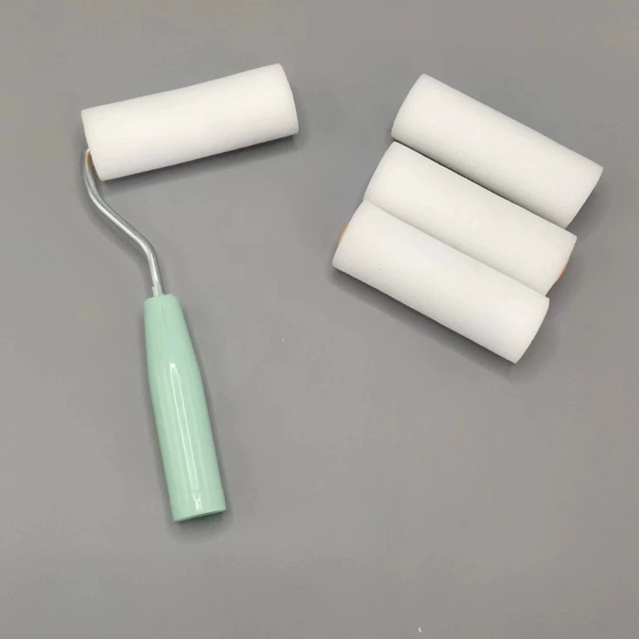 Высокоплотная плотность 4 дюйма губка ролик щетка художественная латексная краска живопись на водной основе краска маленький палец щетка инструмент для рисования