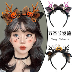 万圣节发箍可爱搞怪幽灵南瓜头箍女巫魔法帽头饰网红拍照发卡发饰