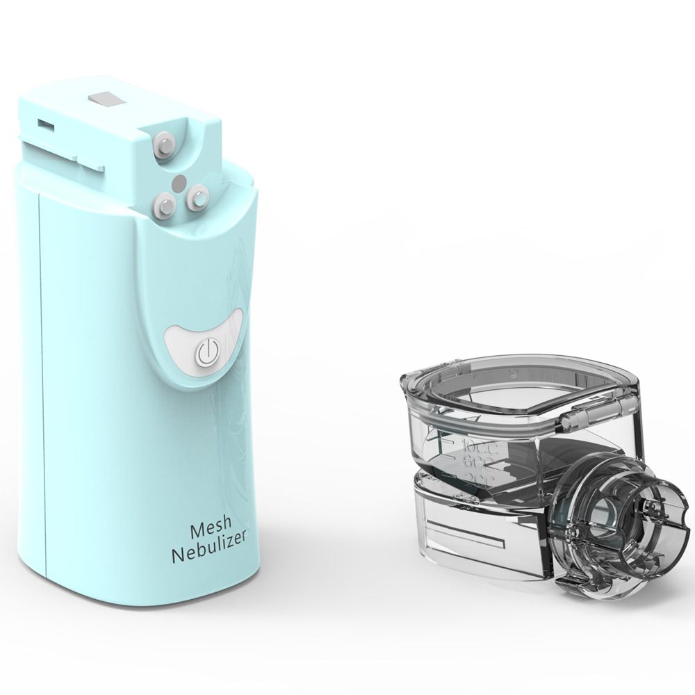 100浅蓝药杯分开模型